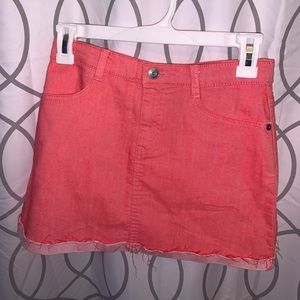 Pink Jean Skirt
